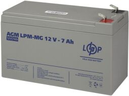 Аккумуляторная батарея LogicPower 12V 7AH (LPM-MG 12 - 7 AH) AGM мультигель (LP6552) от производителя LogicPower