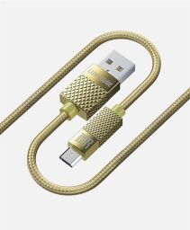 Кабель Luxe Cube Premium USB - micro USB (M/M), 1 м, золотистий (8889986489885) від виробника Luxe Cube