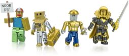 Ігровий набір Roblox Four Figure Pack Roblox Icons - 15th Anniversary Gold Collector’s Set, 4 фігурки та аксесуари