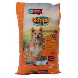 Сухий корм для дорослих собак Skipper яловичина та овочі - 3 (кг)