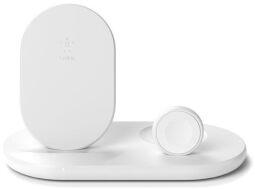 Зарядний пристрій бездротовий Belkin 3в1 iPhone/Watch/AirPods, білий
