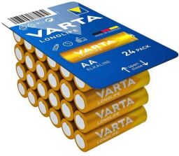 Батарейка VARTA LONGLIFE лужна  AA  блістер, 24 шт. (04106301124) від виробника Varta
