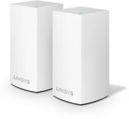 WiFi система LINKSYS VELOP VLP0102 AC1200, MESH, 2xGE WAN/LAN, BT 4.1, бел. цв. (2шт.) (VLP0102-EU) от производителя Linksys