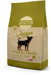 Корм ARATON JUNIOR All Breeds сухий для цуценят усіх порід 3 кг (4771317459626) від виробника ARATON