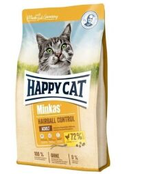 Сухой корм для взрослых кошек для выведения шерсти Happy Cat Minkas Hairball Control Geflugel, с птицей - 500(г) от производителя Happy Cat