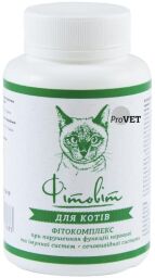 Фітокомплекс для котів ProVET «Фітовіт» 100 таблеток, 72 г (при порушеннях функцій нервової та імунної систем)