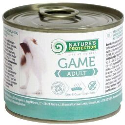 Вологий корм для дорослих собак усіх порід із дичиною Nature's Protection Adult Game 200 г (KIK45092) від виробника Natures Protection