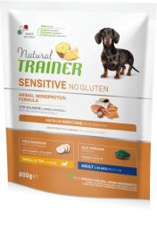Сухий корм Natural Trainer Dog Sensitive Adult Mini With Salmon для дорослих собак дрібних порід 0.8 кг (8015699252168) від виробника Trainer