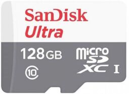 Карта пам'яті SanDisk microSD  128GB C10 UHS-I R100MB/s Ultra