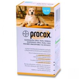 Суспензия против гельминтов Bayer Procox для щенков и взрослых собак 7.5 мл (1 мл на 2 кг веса) от производителя Bayer