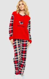 Женская пижама AGER, махра, цвет красный, 214R0302 от производителя Ager