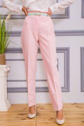 Класичні жіночі штани AGER, рожевого кольору, з ремінцем, 182R308 від виробника Ager