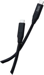 Кабель Tecro USB Type-C - USB Type-C (M/M), 1 м, чорний (TCC-3.0-0100BK)