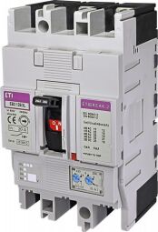 Автоматичний вимикач ETI, EB2 125/3L 20A (25kA, (0.63-1) In/(6-12) In) 3P