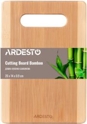 Доска кухонная Ardesto Midori, 20*14*0.9 см, бамбук (AR1420BM) от производителя Ardesto