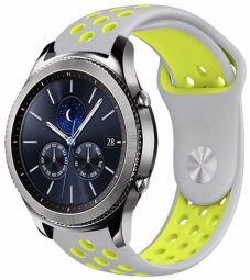 Ремінець Nike Sport 20 mm Watch Active / Galaxy S4 42 mm / Gear S2 / Xiaomi Amazfit Grey / Yellow ( (11090) від виробника Smart Watch