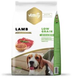 Корм Amity Super Premium Lamb сухой с ягненком для взрослых собак 4 кг (8436538949573) от производителя Amity