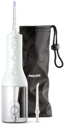 Іригатор Philips портативний Sonicare Cordless Power Flosser 3000, чаша 250 мл, чохол, 4 насадки , білий