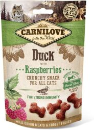 Ласощі для кішок Carnilove Cat Duck with Raspberries Crunchy Snack качка, малина 50 гр. - 50 (г) (1111153877) від виробника Carnilove
