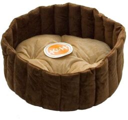 Лежак для собак та кішок K&H Lazy Cup, 40.5 см, коричневий