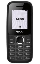 Мобильный телефон Ergo B184 Dual Sim Black (B184 Black) от производителя Ergo