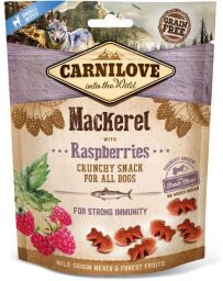 Ласощі для собак Carnilove Crunchy Snack Mackerel with Raspberries (зі скумбрією і малиною) 200 г