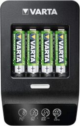 Зарядний пристрій VARTA LCD Ultra Fast Plus Charger + Акумулятор NI-MH AA 2100 мАг, 4 шт.