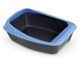 Туалет для котів з рамкою MPS VIRGO DARK GREY/BLUE 52*39*20 см (S08070103) від виробника MPS