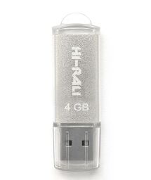 Флеш-накопичувач USB 4GB Hi-Rali Rocket Series Silver (HI-4GBVCSL)