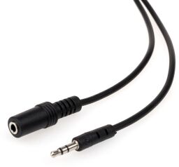 Аудио кабель Atcom 3.5 мм - 3.5 мм (M/F), 0.8 м, Black (16846) от производителя Atcom