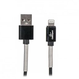 Кабель Cablexpert USB - Lightning (M/M), преміум, 2.4 А, 1 м, чорний (CCPB-L-USB-06BK) від виробника Cablexpert