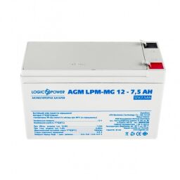 Акумуляторна батарея LogicPower 12V 7.5AH (LPM-MG 12 - 7.5 AH) AGM мультигель  (LP6554) від виробника LogicPower