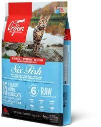 Корм Orijen Six Fish Cat & Kitten сухой с рыбой для кошек всех возрастов 5.4 кг (0064992281540) от производителя Orijen