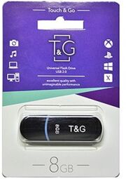 Флеш-накопичувач USB 8GB T&G 012 Classic Series Black (TG012-8GBBK) від виробника T&G