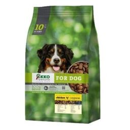 Сухий корм для собак середніх та великих порід Екко-Гранула з куркою чотирилисток 10 кг (112493) від виробника ЕККО-ГРАНУЛА