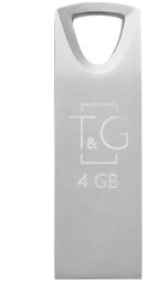 Флеш-накопичувач USB 4GB T&G 117 Metal Series Silver (TG117SL-4G) від виробника T&G