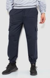 Спортивні штани чоловічі двонитка AGER, колір темно-синій, 241R0651-1