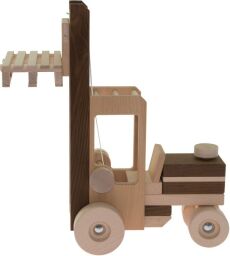 Машинка дерев'яна goki Автонавантажувач натуральний (55901) від виробника GoKi