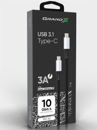 Кабель Grand-X USB Type-C - USB Type-C (M/M), Power Delivery, 65 W, 1 м, Black (TPC-02) от производителя Grand-X