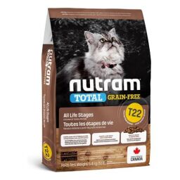 Корм холистик Nutram Total GF Turkey & Chiken Cat 5.4 кг с индейкой и курицей для взрослых кошек все T22_(5.4kg) від виробника Nutram