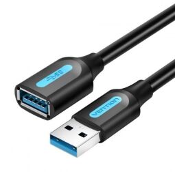 Подовжувач Vention USB - USB V 3.0 (M/F), 1.5 м, Black (CBHBG) від виробника Vention