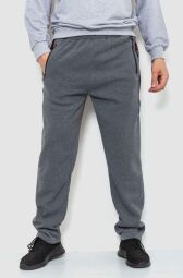 Спорт чоловічі штани на флісі AGER, колір сірий, 244R41153