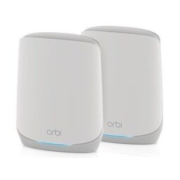 WiFi Mesh Система NETGEAR Orbi 760 Серія, Tri-band WiFi6, 5.4Gbps, Роутер +1 Сателіт, білий