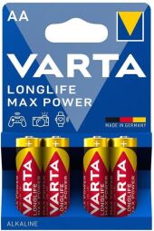 Батарейка VARTA LONGLIFE MAX POWER AA блистер, 4 шт. (04706101404) от производителя Varta