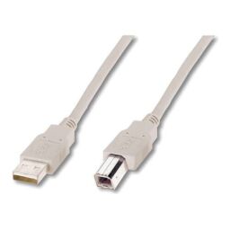 Кабель ASSMANN USB 2.0 (AM/BM) 1.8м, бежевий
