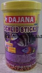 Dajana Cichlid Sticks 1 л, 320 г - корм для великих і середніх цихлидов в гранулах DP111D (5348) від виробника Dajana