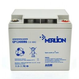 Акумуляторна батарея Merlion 12V 40AH (GP12400M6/06016) AGM від виробника Merlion