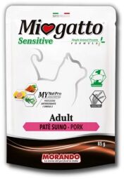 Корм Morando Miogatto Sensitive Monoprotein Prosciutto влажный с прошутой для взрослых кошек 85 гр (8007520083416) от производителя Morando