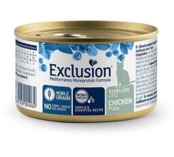 Exclusion Cat Sterilized+7 Chicken консерв для стерилизованных кошек от 7 лет с курицей 85 г (8011259004086) от производителя Exclusion