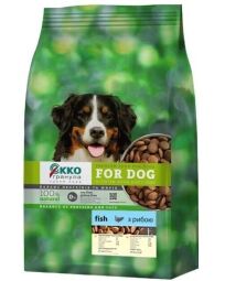 Сухой корм для собак средних и крупных пород Экко Гранула с рыбой шайба 10 кг (112423) от производителя ЕККО-ГРАНУЛА